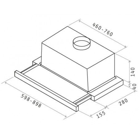 Campana extraible Elica ELITE14 LUX WH/A/60 - 2 Campana extraible Elica ELITE14 LUX WH/A/60 - 2