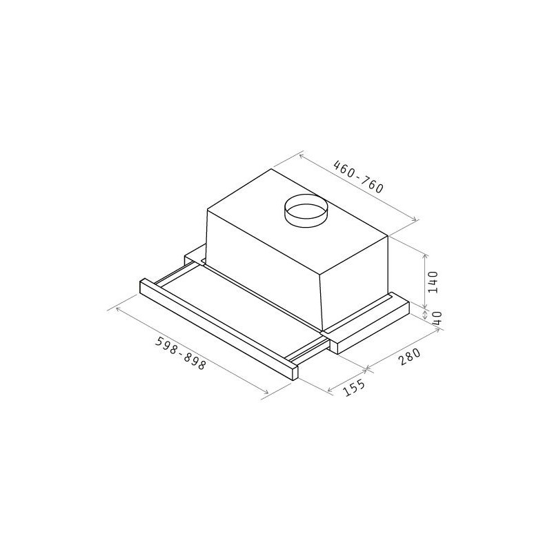 Campana extraible Elica ELITE14 LUX WH/A/60 - 4 Campana extraible Elica ELITE14 LUX WH/A/60 - 4