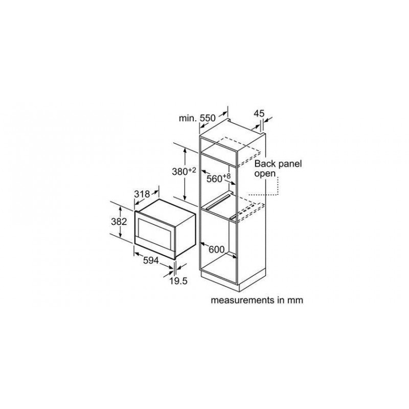Microondas INT Bosch BER634GS1, Infinity - 2