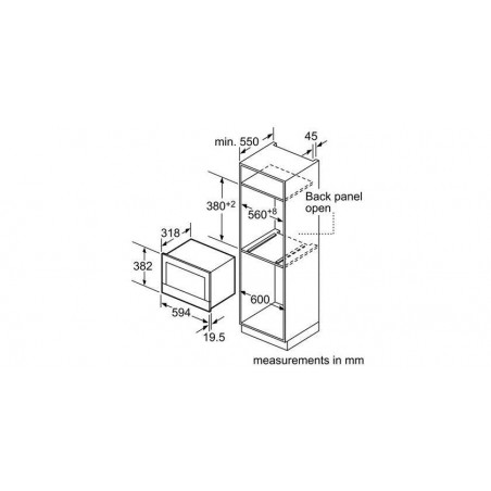 Microondas INT Bosch BER634GS1, Infinity - 2