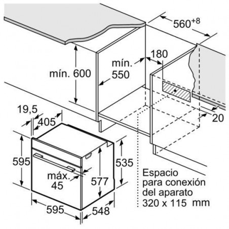 Horno MF pirolitico indep. Siemens HB673GBS1 - 4