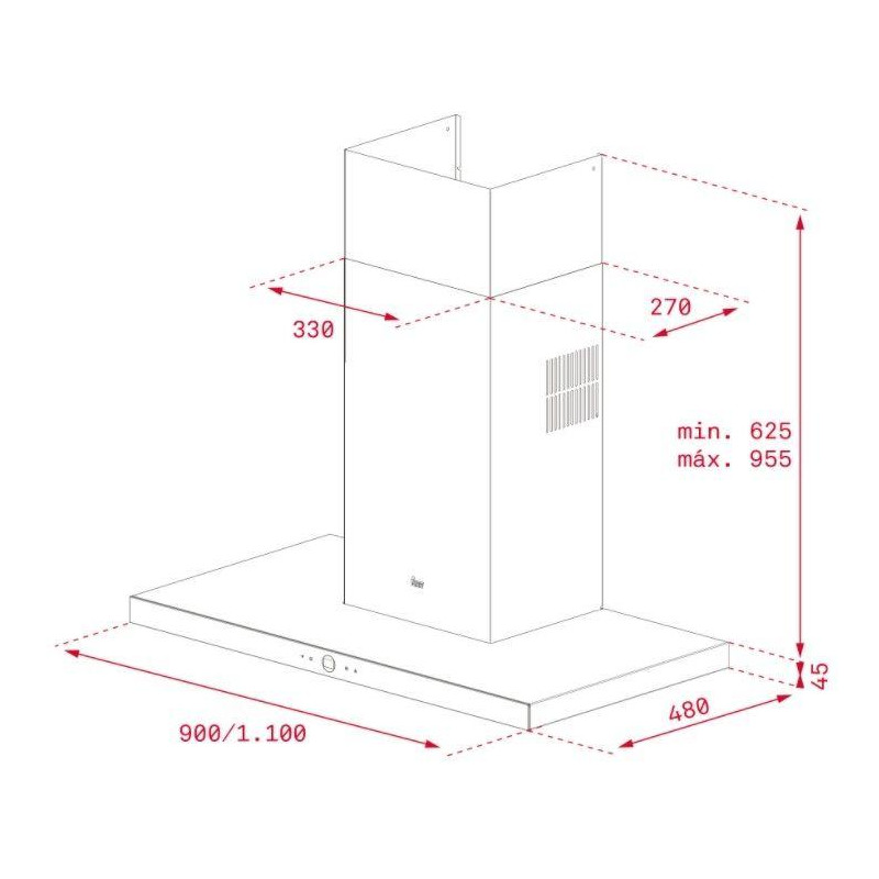 Campana Decorativa Teka PERFECTA4DLH1185T - 2