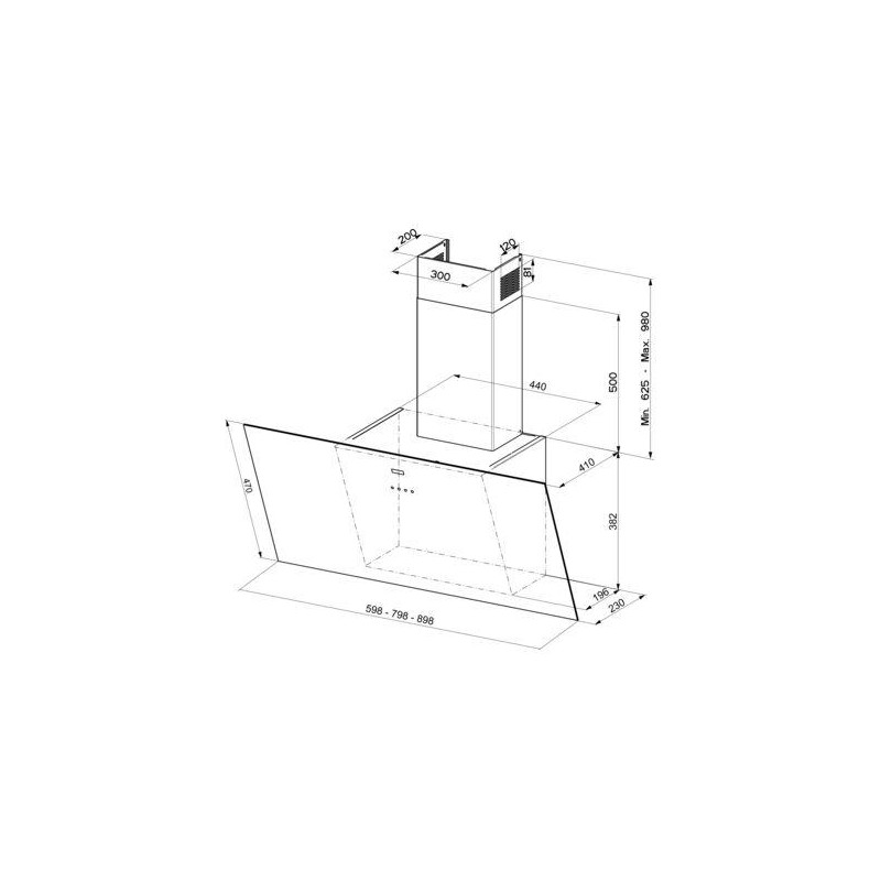 Campana decorativa Mepamsa DISPLAYGREENPOWER90NEGR - 3 Campana decorativa Mepamsa DISPLAYGREENPOWER90NEGR - 3