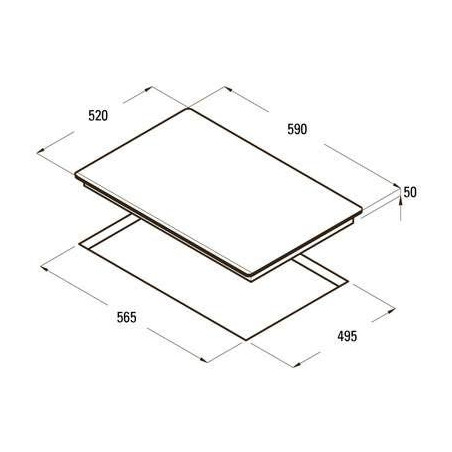 Vitrocera induccion indep.Cata Can Roca GIGA600BK - 2 Vitrocera induccion indep.Cata Can Roca GIGA600BK - 2