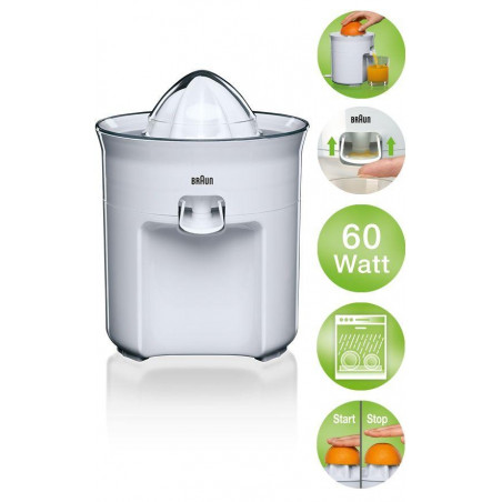 Exprimidor Braun CJ3050, 60w, vertido directo, blo - 2 Exprimidor Braun CJ3050, 60w, vertido directo, blo - 2