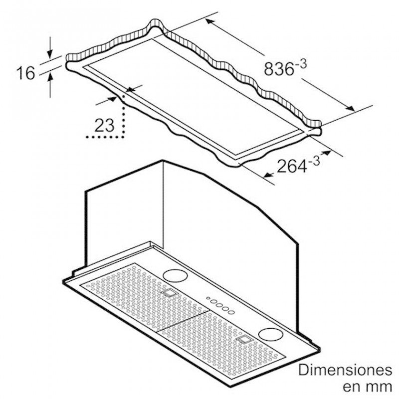 Campana conv. Grupo filtrante Balay 3BF859XP - 3