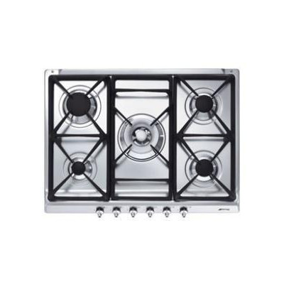 Encimera indep. Smeg SE70SGH5, 5fuegos, natural/o - 1