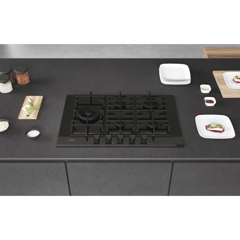 Encimera indep.Cristal Gas Haier HAVG7WL4HB - 5 Encimera indep.Cristal Gas Haier HAVG7WL4HB - 5