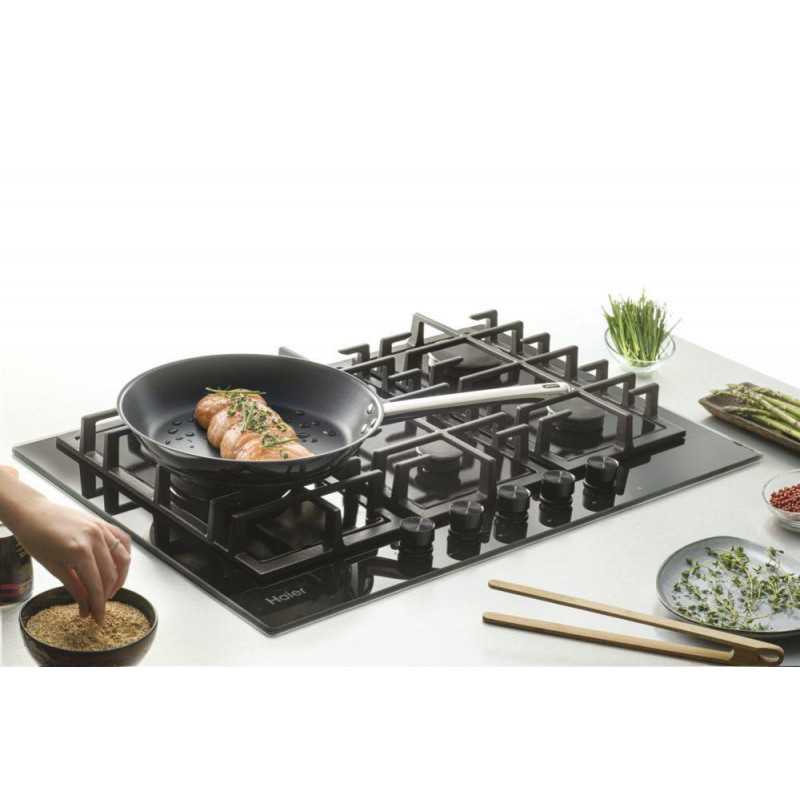 Encimera indep.Cristal Gas Haier HAVG7WL4HB - 12 Encimera indep.Cristal Gas Haier HAVG7WL4HB - 12