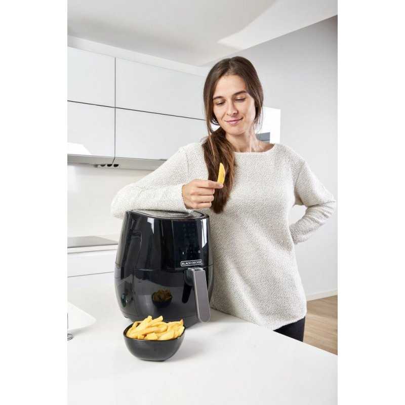 Freidora Black+Decker BXAF3500E, sin aceite - 6 Freidora Black+Decker BXAF3500E, sin aceite - 6