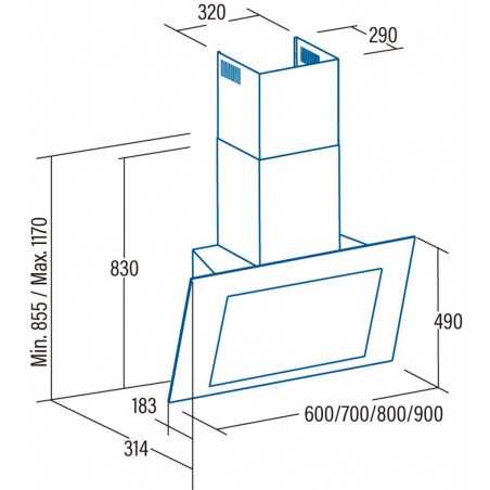 Campana decorativa Cata THALASSA800XGGRF - 3