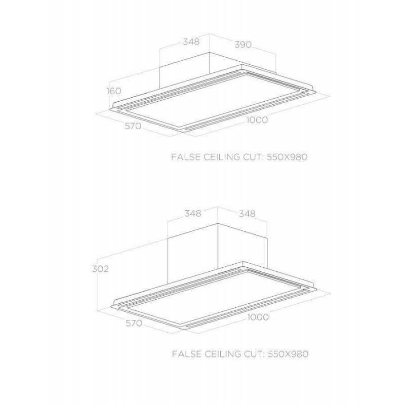 Campana techo Elica HILIGHT-X H30 BL/A/100 - 3 Campana techo Elica HILIGHT-X H30 BL/A/100 - 3