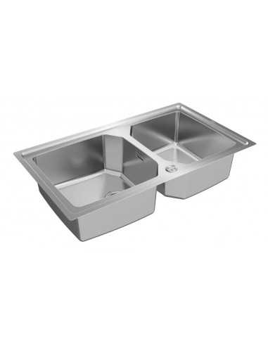 Fregadero inox Teka BROOKLYN90MXP 2C - 4 Fregadero inox Teka BROOKLYN90MXP 2C - 4