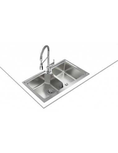 Fregadero inox Teka BROOKLYN90MXP 2C - 8 Fregadero inox Teka BROOKLYN90MXP 2C - 8