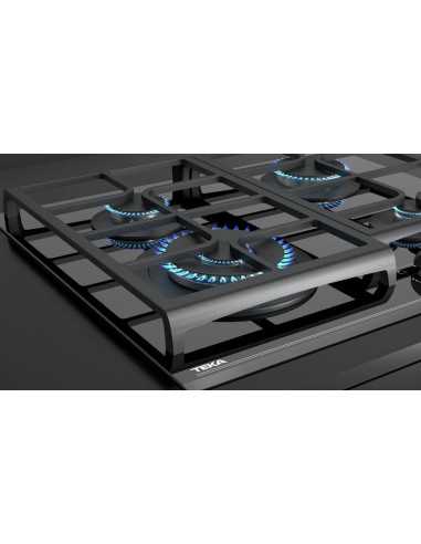 Encimera Cristalgas indep. Teka GZC64320XBABK - 8 Encimera Cristalgas indep. Teka GZC64320XBABK - 8