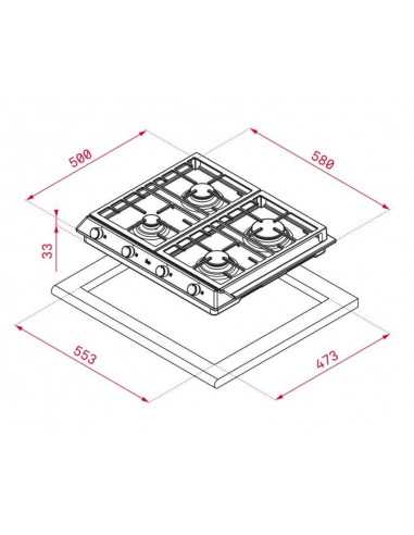Encimera indep. Teka EX6014GAIALCIBTNSS - 3 Encimera indep. Teka EX6014GAIALCIBTNSS - 3
