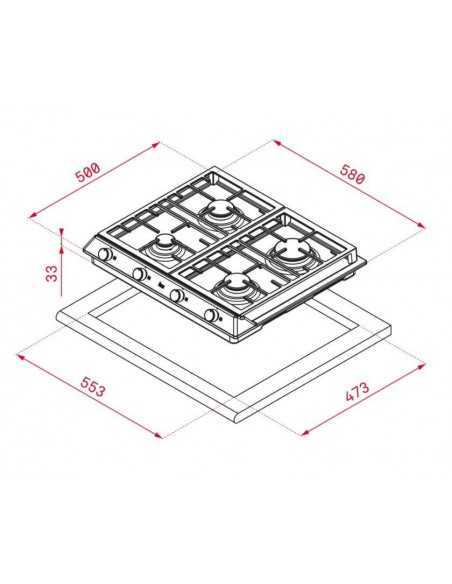 Encimera indep. Teka EX6014GAIALCIBTNSS - 3 Encimera indep. Teka EX6014GAIALCIBTNSS - 3