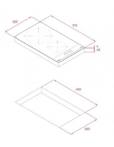 Vitrocer modular induccion indep. Teka IBC32000BK - 6 Vitrocer modular induccion indep. Teka IBC32000BK - 6
