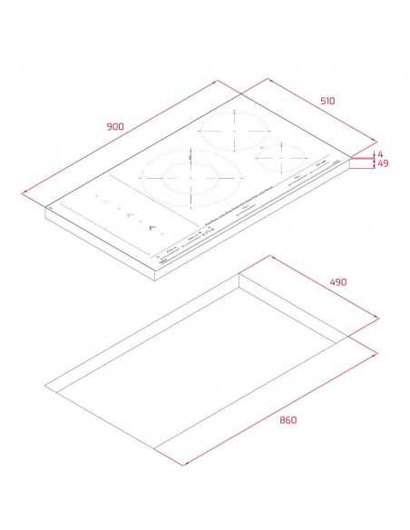 Vitrocera Flex-induccion indep. Teka IZS97630MST - 7 Vitrocera Flex-induccion indep. Teka IZS97630MST - 7