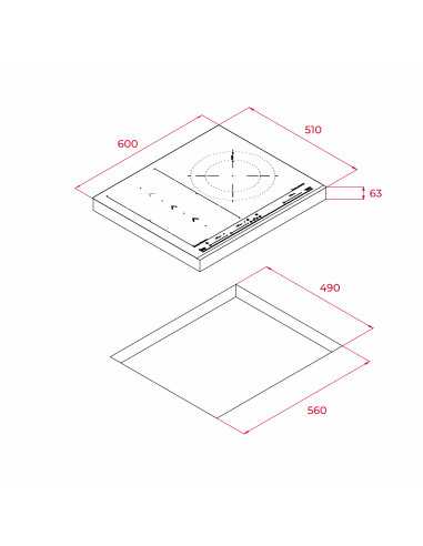 Vitrocera Flex-induccion indep. Teka IZS67620MST - 7 Vitrocera Flex-induccion indep. Teka IZS67620MST - 7