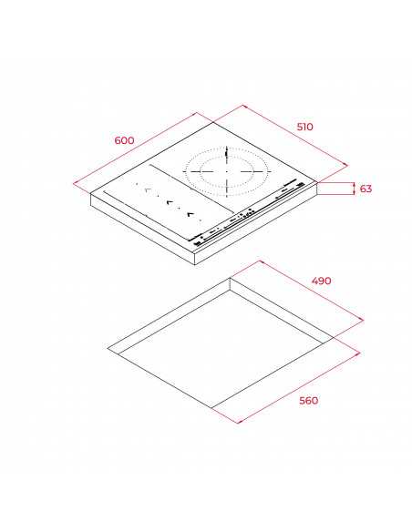 Vitrocera Flex-induccion indep. Teka IZS67620MST - 7 Vitrocera Flex-induccion indep. Teka IZS67620MST - 7