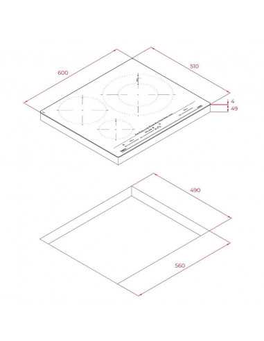 Vitroceramica induccion indep.Teka IZC93320MST - 8 Vitroceramica induccion indep.Teka IZC93320MST - 8