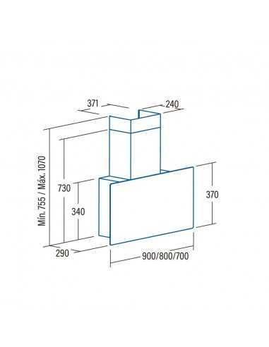Campana decorativa Cata Can Roca GRECO90WH - 2 Campana decorativa Cata Can Roca GRECO90WH - 2