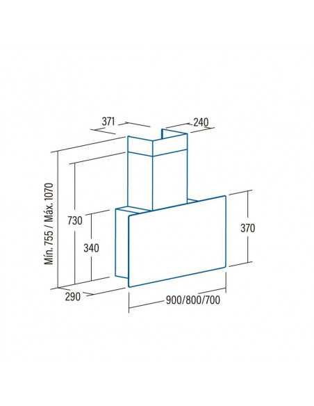 Campana decorativa Cata Can Roca GRECO90WH - 2 Campana decorativa Cata Can Roca GRECO90WH - 2