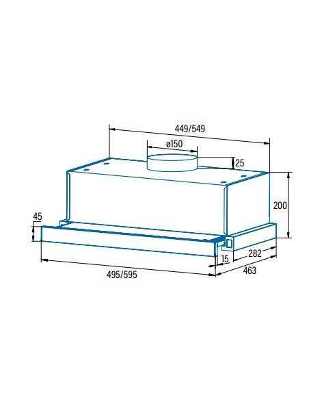 Campana conv. telescopica Cata TFB5160X - 2