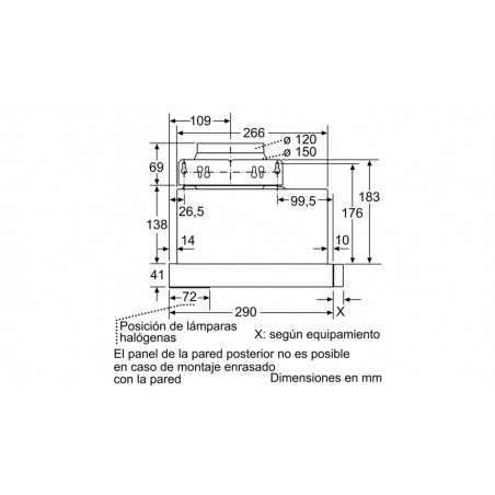Campana conv. Telescopica Balay 3BT840X, - 2