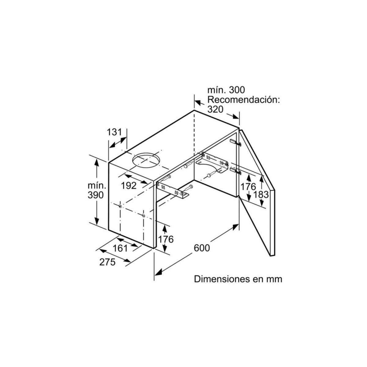 Campana conv. Telescopica Balay 3BT840X, - 3