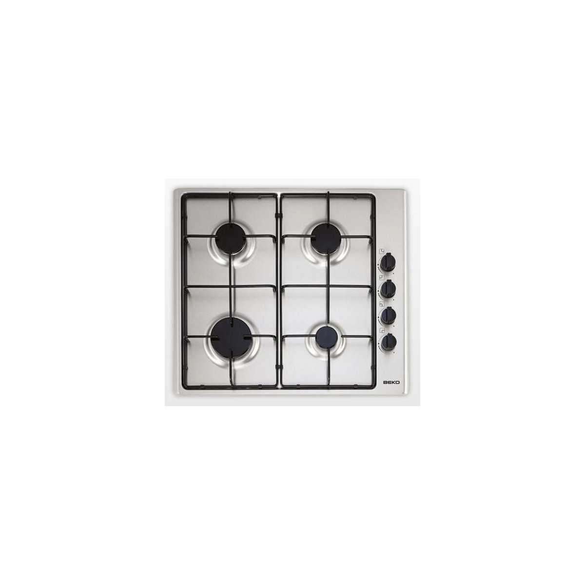 Encimera indep. Beko HIZG64101SX, 4 fuegos, inox, - 1