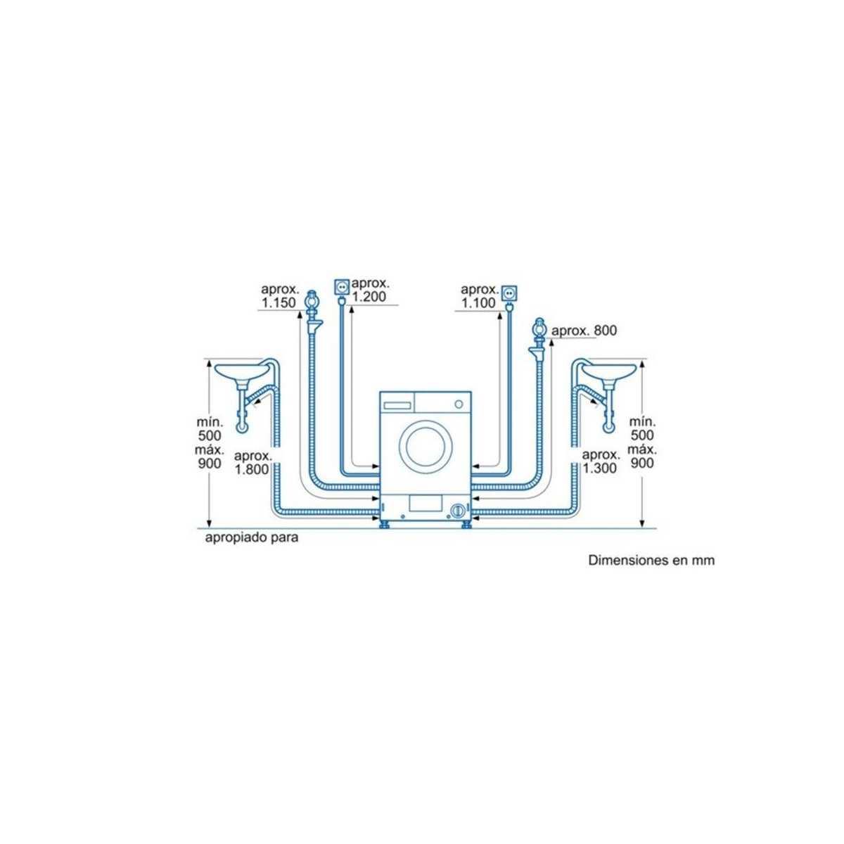 Lavasecadora integrable Balay 3TW776B, Premium - 2