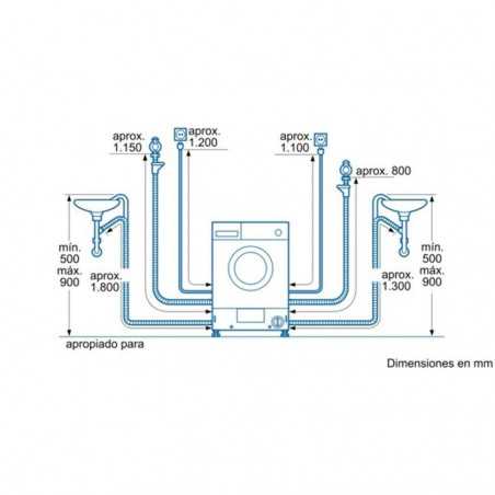 Lavasecadora integrable Balay 3TW776B, Premium - 2