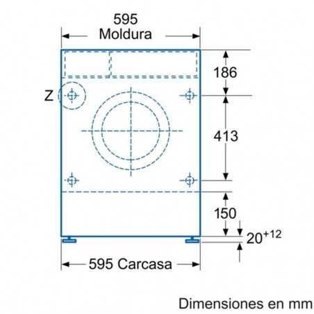 Lavasecadora integrable Balay 3TW776B, Premium - 3