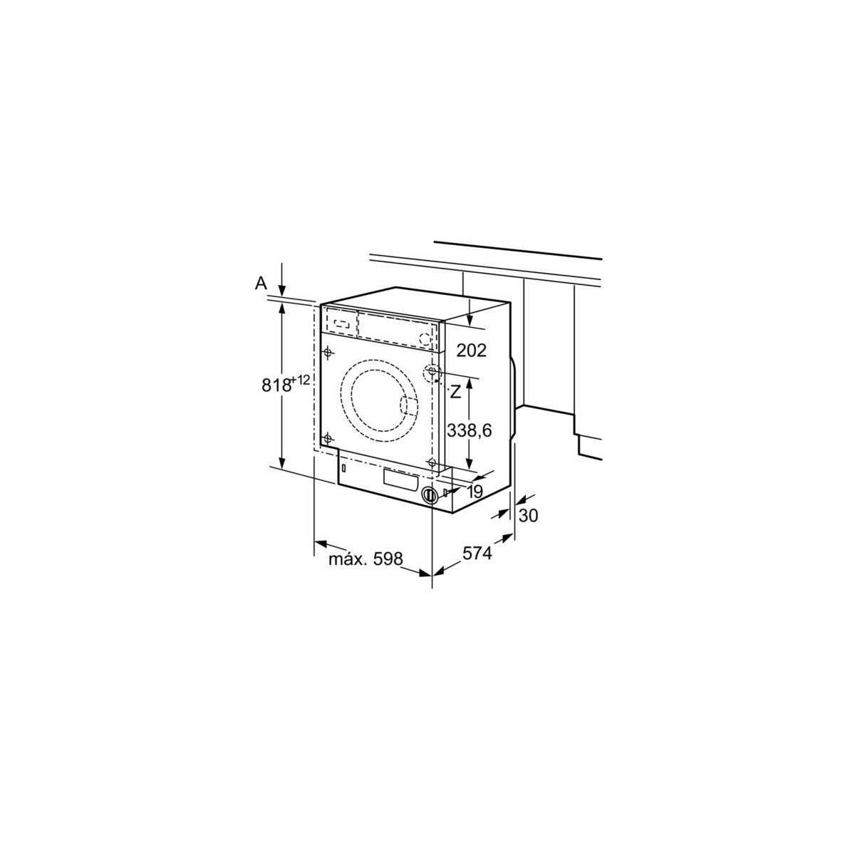 Lavadora frontal integrable Balay 3TI986B, Premium - 3