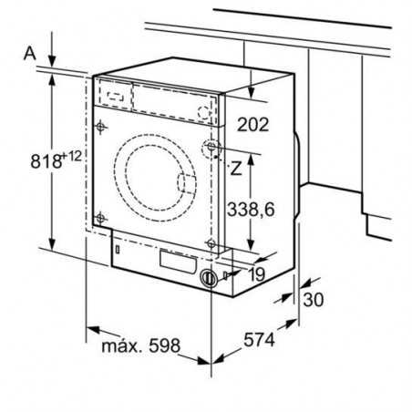 Lavadora frontal integrable Balay 3TI986B, Premium - 3