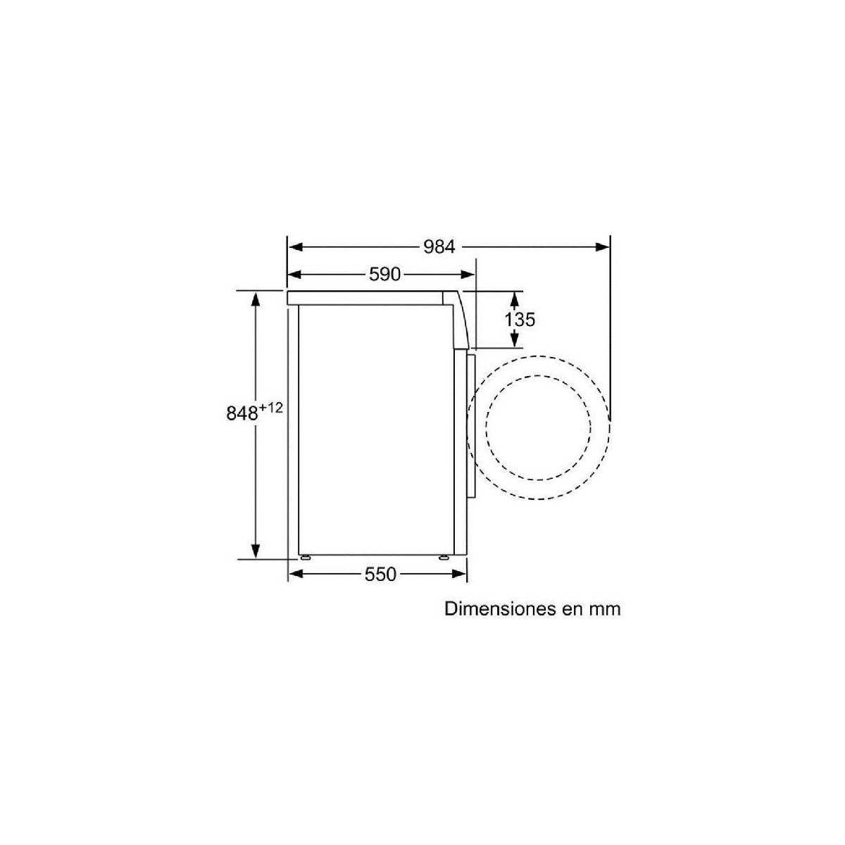 Lavadora frontal Balay 3TS853B - 3
