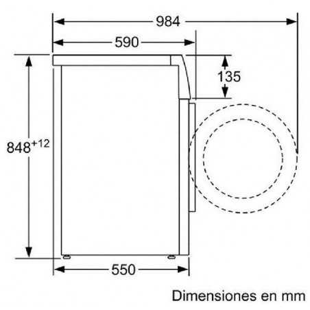 Lavadora frontal Balay 3TS853B - 3