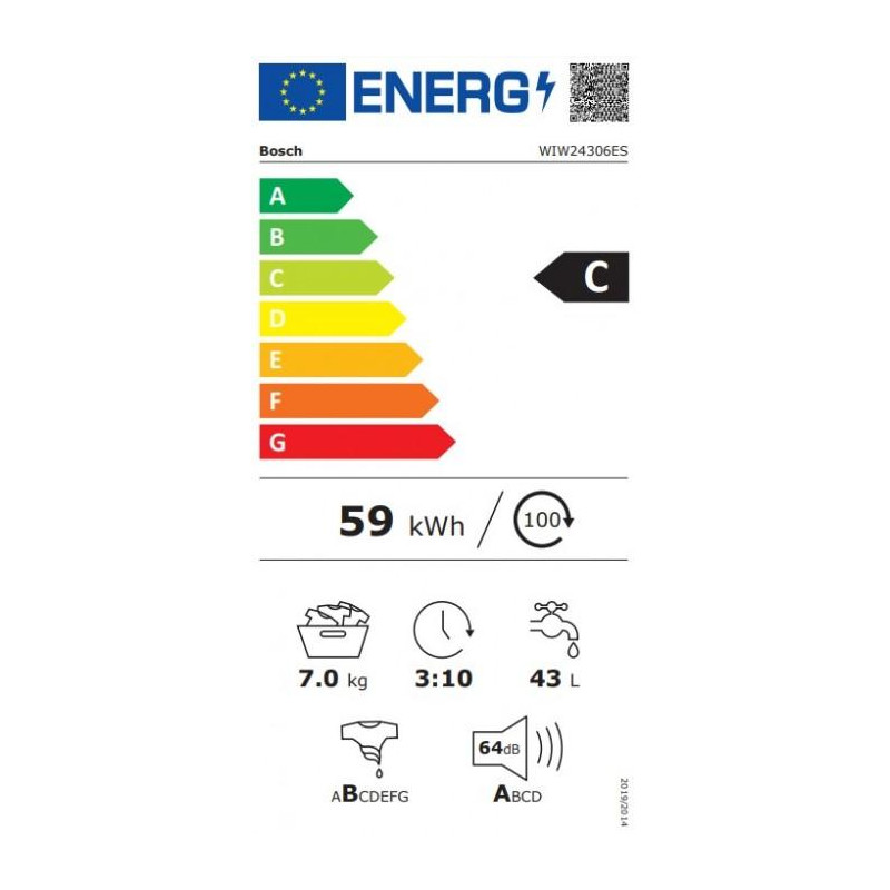 Lavadora INT frontal Bosch WIW24306ES - 2
