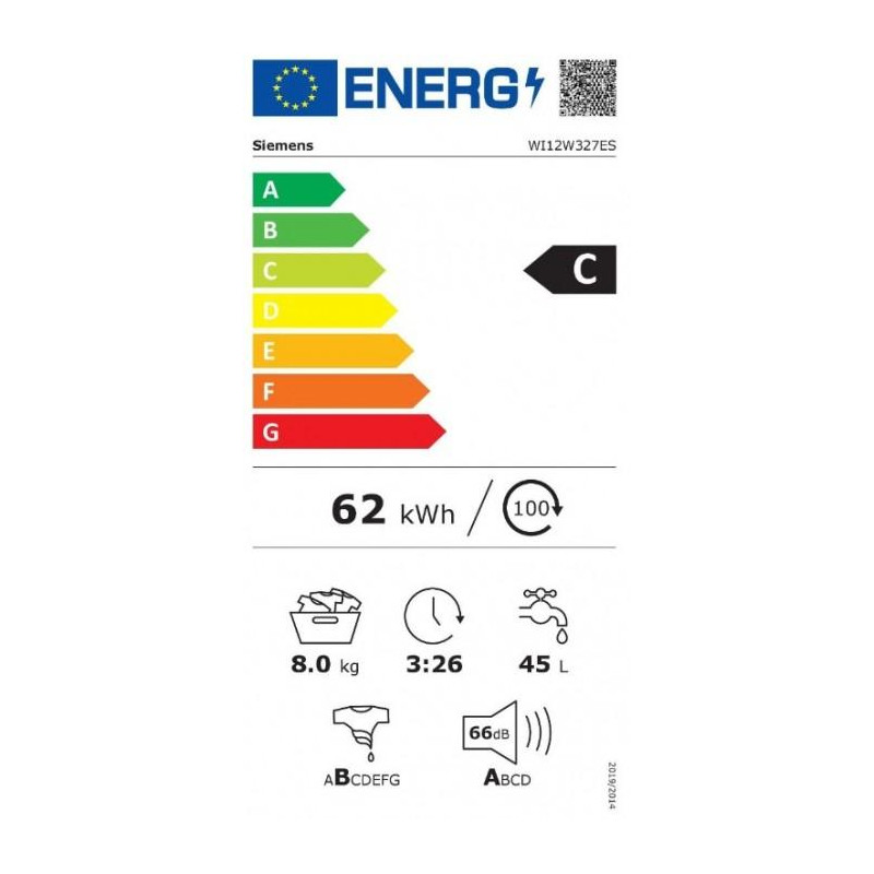 Lavadora INT frontal Siemens WI12W327ES, Top - 2 Lavadora INT frontal Siemens WI12W327ES, Top - 2