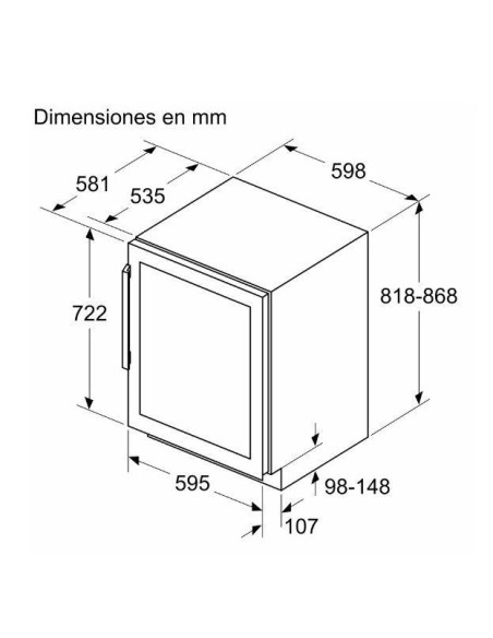 Vinoteca integrable Bosch KUW21AHG0, Infinity - 7 Vinoteca integrable Bosch KUW21AHG0, Infinity - 7