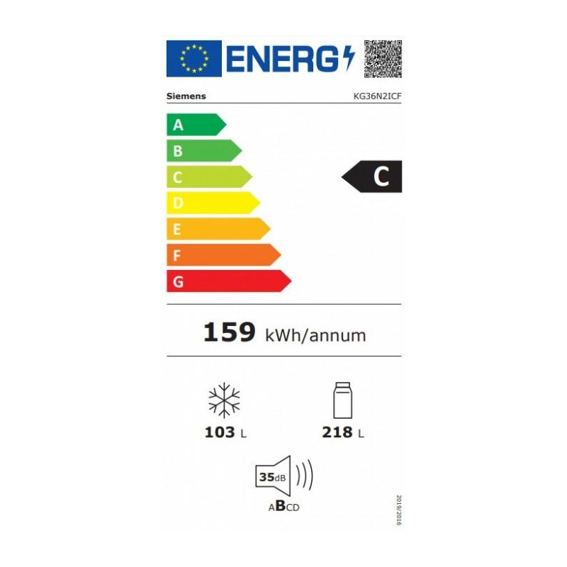 Combi NF Siemens KG36N2ICF, Top - 7 Combi NF Siemens KG36N2ICF, Top - 7
