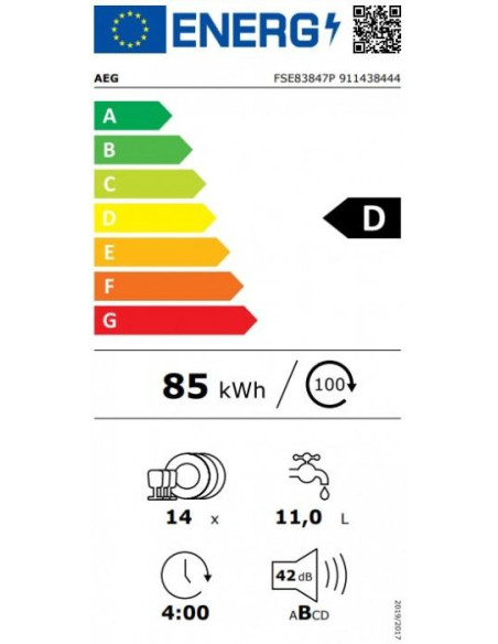 Lavavajillas 60 INT Aeg FSE83847P - 12