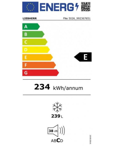 Congelador vertical NF Liebherr FNE5026 - 10 Congelador vertical NF Liebherr FNE5026 - 10