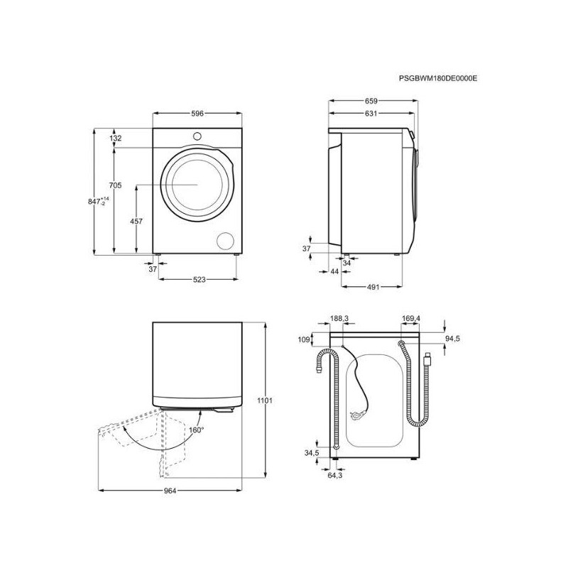 Lavadora frontal Electrolux EW6F5142FB - 7