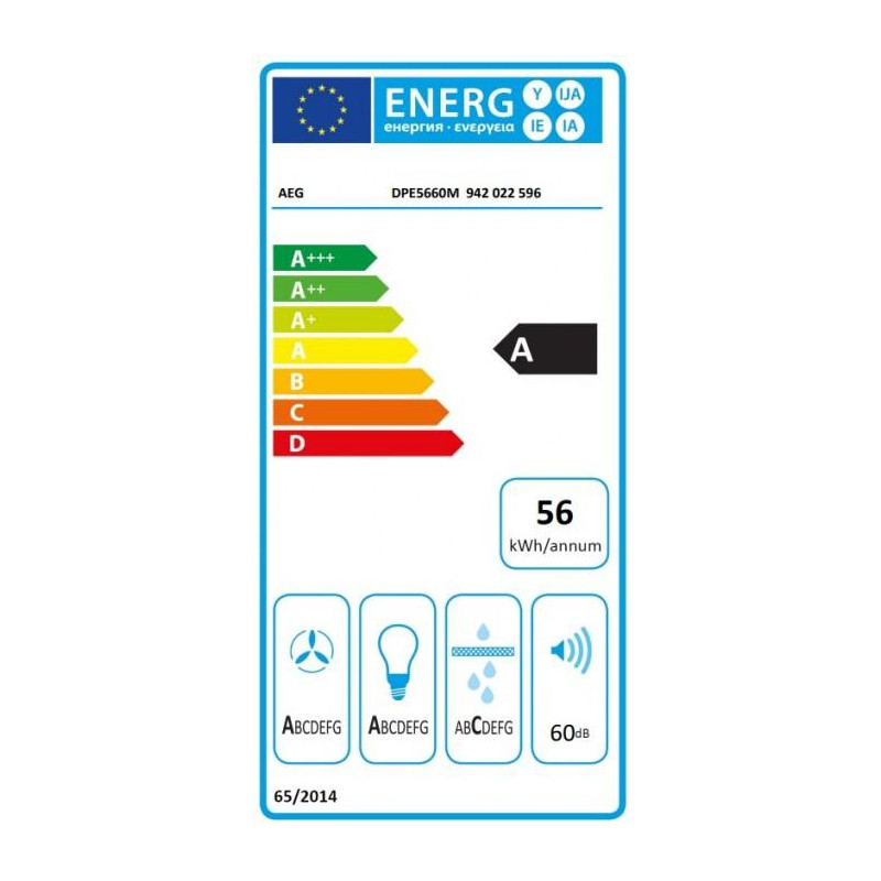 Campana extraplana Aeg DPE5660M - 8