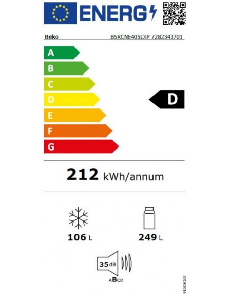 Combi NF Beko B5RCNE405LXP - 2