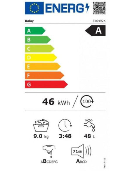 Lavadora frontal Balay 3TS492X - 2