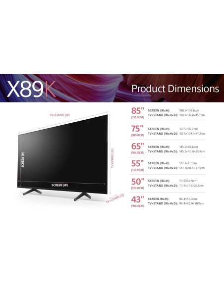 TV LED Sony KD55X85KAEP - 2